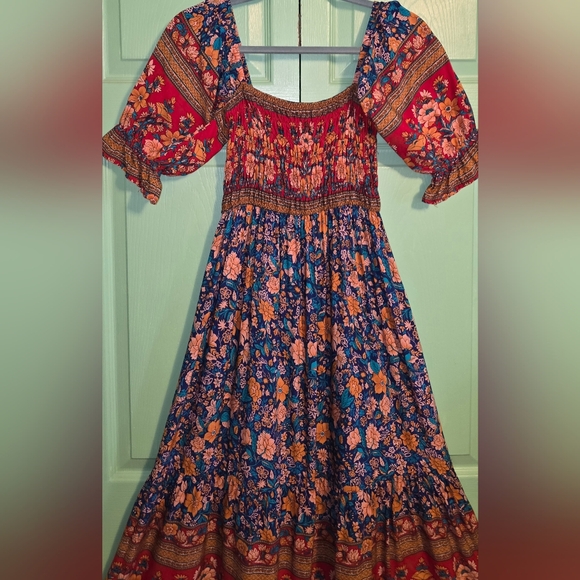Coastal Cowgirl Maxi Floral Dress (SIZE M/10) EUC - Picture 6 of 9